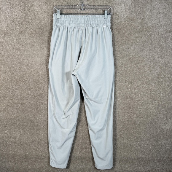 Vuori Villa Ankle Pants Womens Small Elastic Waist Lightweight Talc Gray Casual - Picture 9 of 12